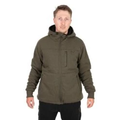 Fox Collection Sherpa Jacket Green/Black