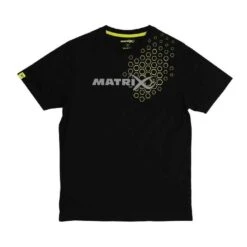 Matrix Hex Print T-Shirt Black